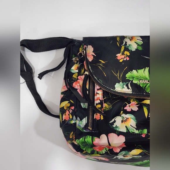 Karl Lagerfeld Black Floral Women's Bag - Picture 4 of 15